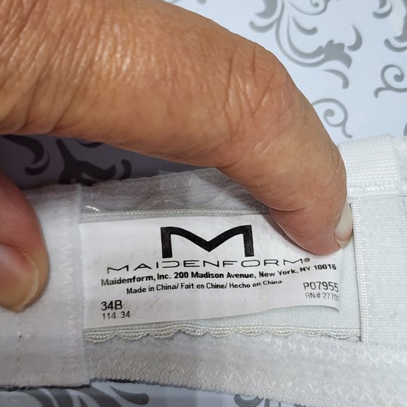 Maidenform One Fabulous Fit strapless bra 34B White - Picture 3 of 4